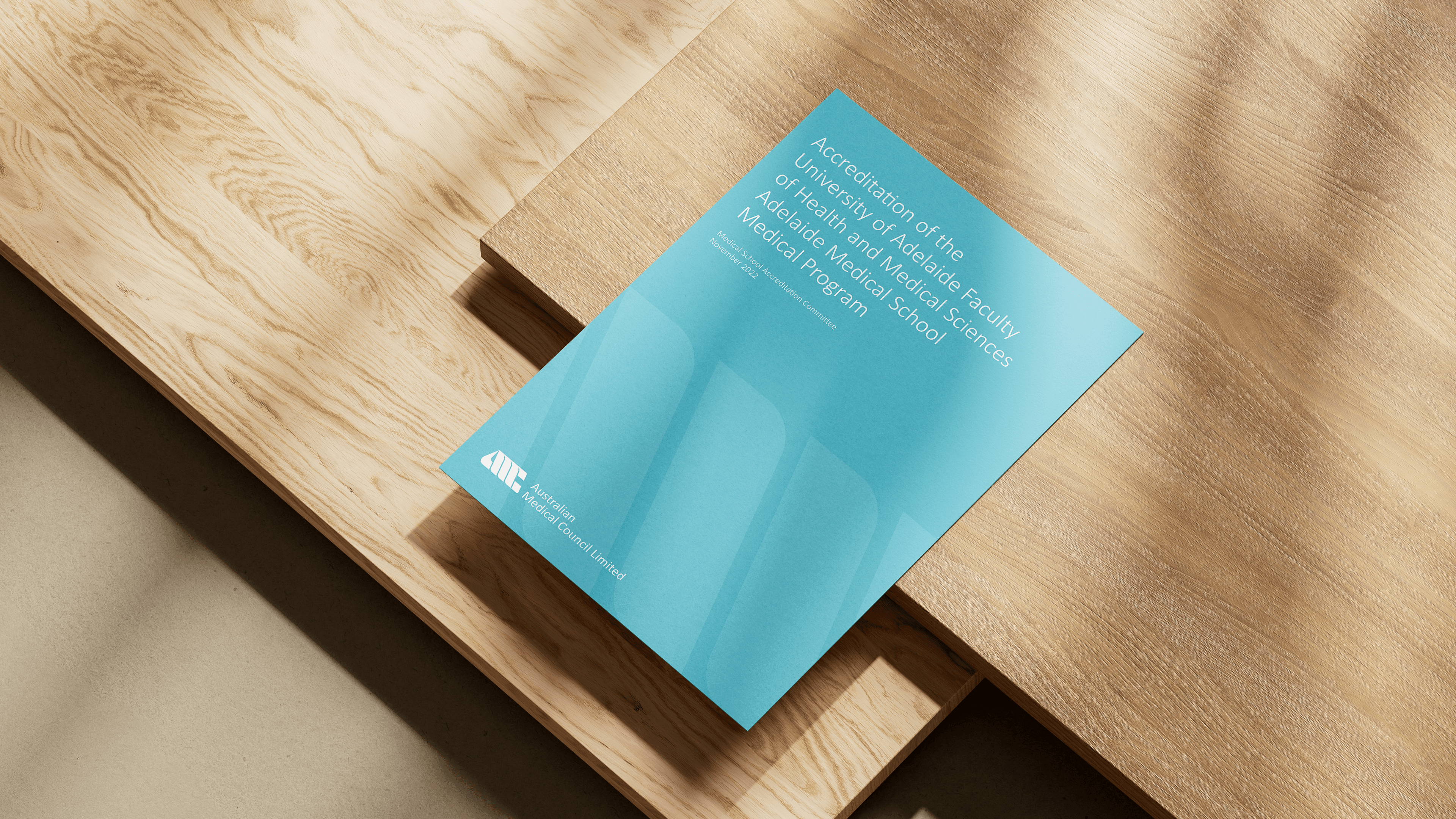 Australian Medical Council case study showcase — healthcare rebrand by Mude creative agency Canberra