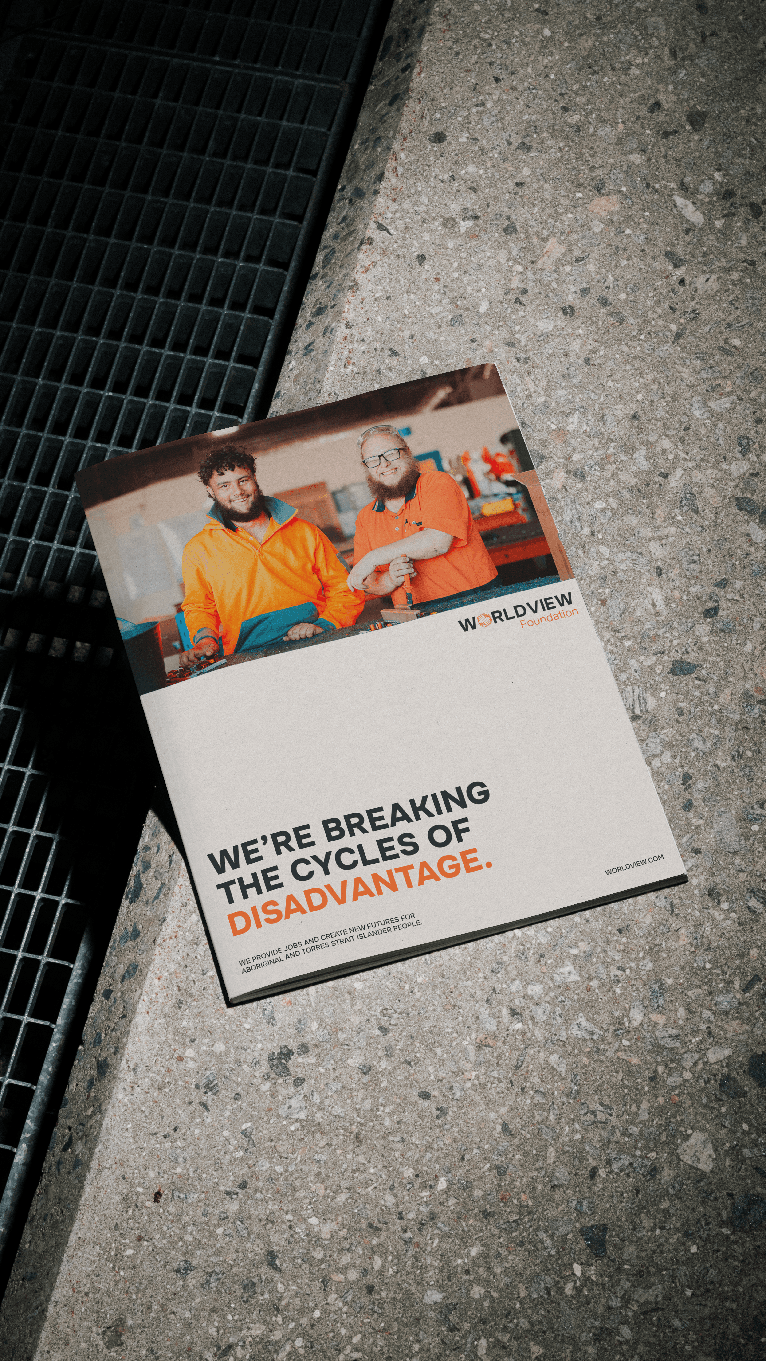 <p>Worldview Foundation brand identity</p>