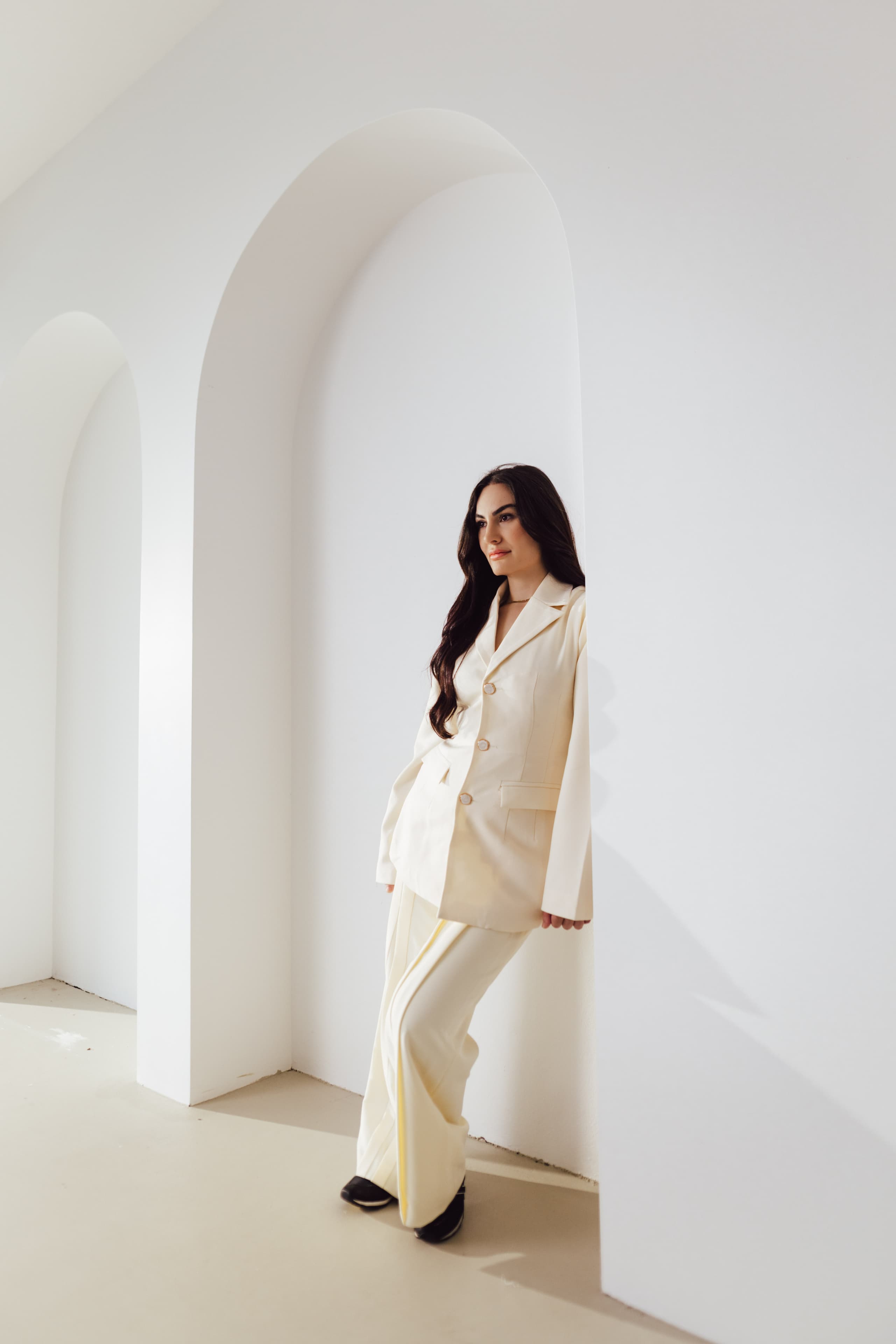 Dr Aya Najmaldeen production photography — personal brand identity and thought leadership by Mude creative agency